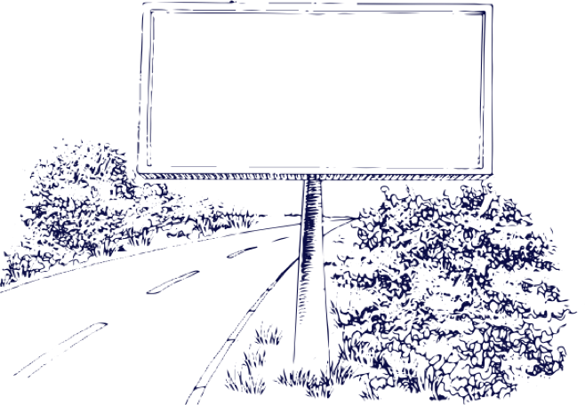 Illustration eines Roadside Screens.
